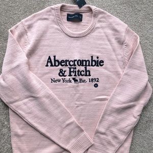 NWT, Abercrombie pink cotton sweater in XL